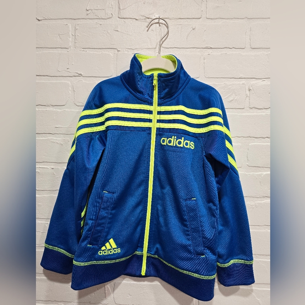 Adidas Kids Blue and Yellow Jacket